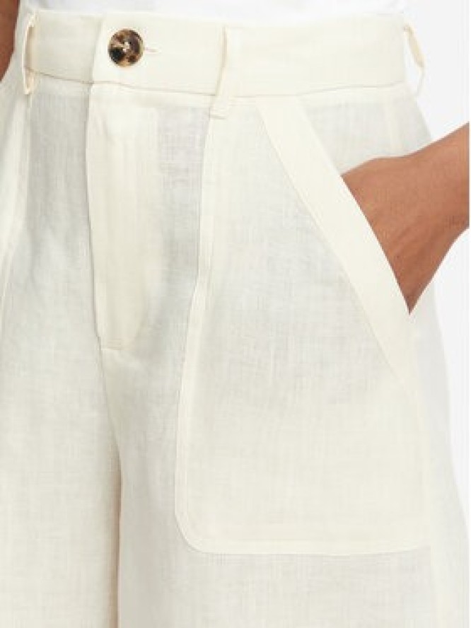 Marella Szorty materiałowe Adorni 2615141032 Écru Regular Fit