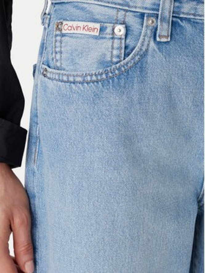 Calvin Klein Jeans Jeansy LV047F662G Niebieski Wide Leg