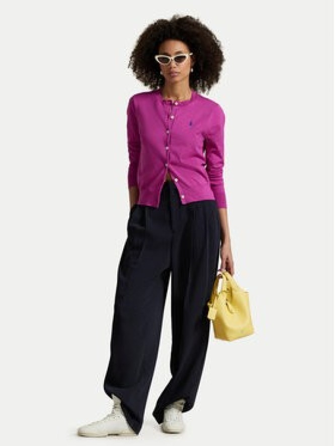 Polo Ralph Lauren Kardigan 211971871010 Fioletowy Slim Fit