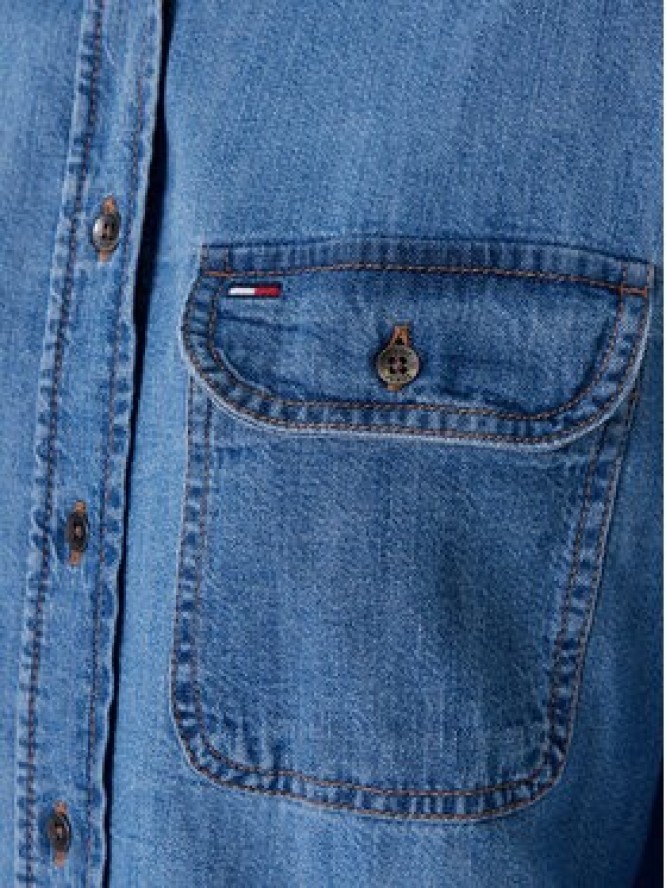 Tommy Jeans Koszula jeansowa DW0DW21073 Niebieski Relaxed Fit