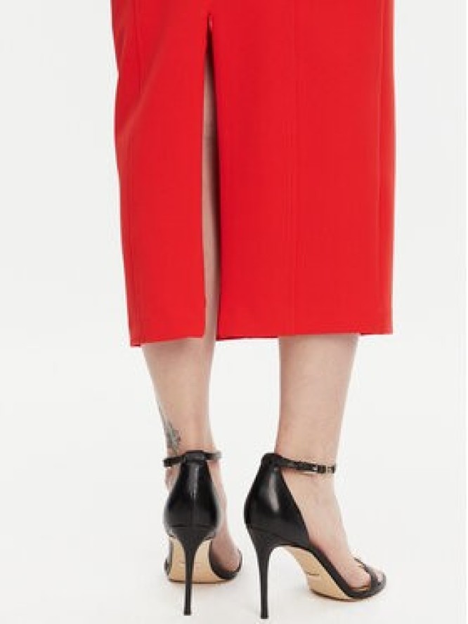 ACCESS FASHION Sukienka koktajlowa 53-3403-218 Czerwony Regular Fit