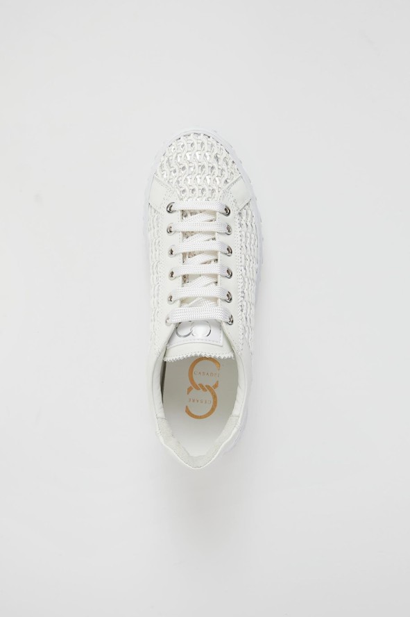 Sneakersy damskie skórzane CESARE CASADEI