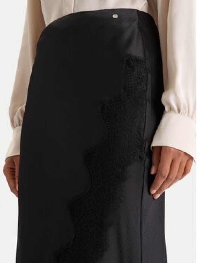 BOSS Spódnica maxi C_Vlace 50548389 Czarny Slim Fit