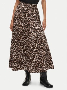 Vila Spódnica maxi Valencia 14106880 Brązowy Regular Fit