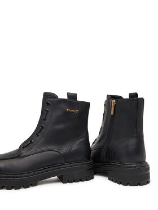TWINSET Botki 252TCP184 Czarny