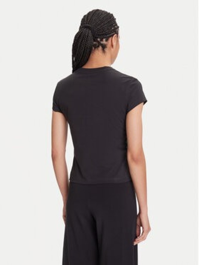 adidas T-Shirt Animal Print 3-Stripes JM1850 Czarny Slim Fit