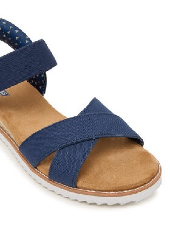 Skechers Sandały BOBS Desert Kiss - Golden Lily 114418/NVY Granatowy