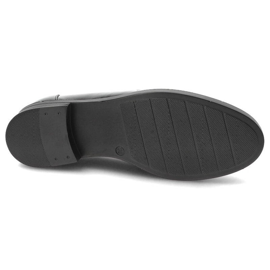 Czarne Mokasyny Armodo Eleganckie Obuwie Damskie