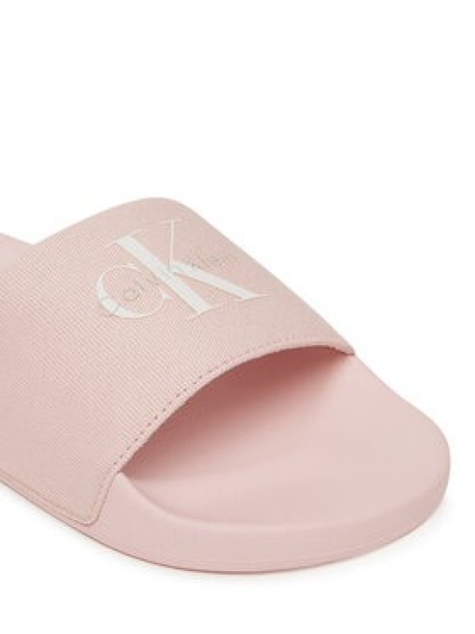 Calvin Klein Jeans Klapki Slide Monogram Wn Logo Ck YW0YW01967 Różowy