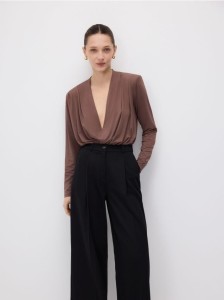 Body oversize - brązowy