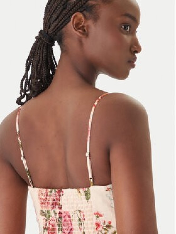 Guess Sukienka koktajlowa W6GKAF W2558 Różowy Regular Fit