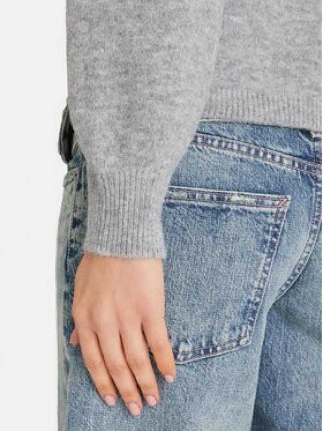 Vero Moda Sweter Ivory 10342072 Szary Regular Fit