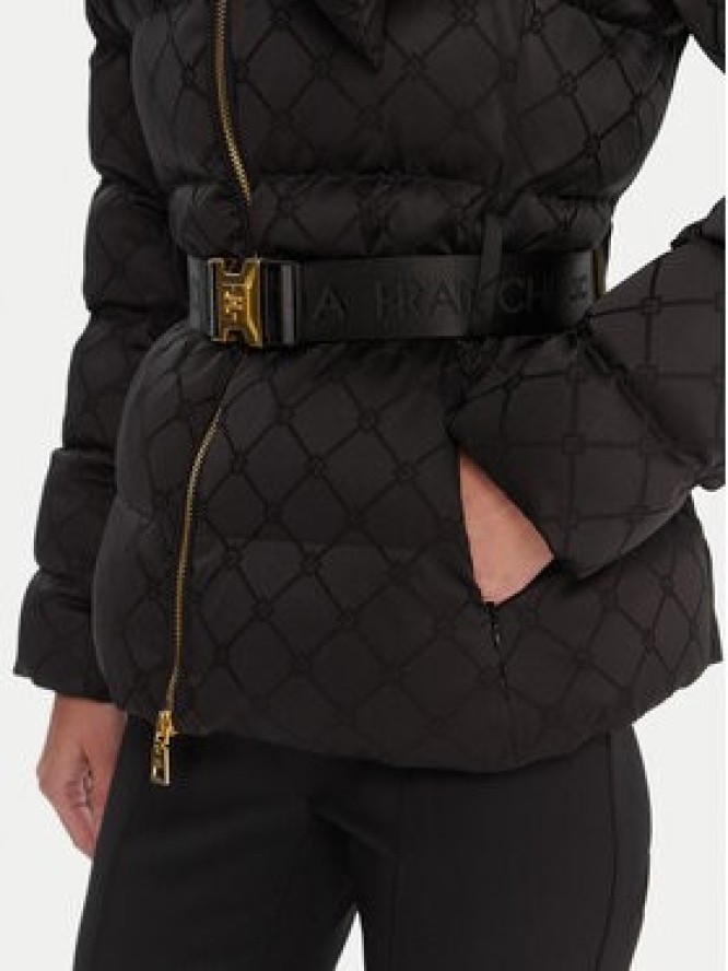 Elisabetta Franchi Kurtka zimowa PI-83D-56E2-V600 Czarny Regular Fit