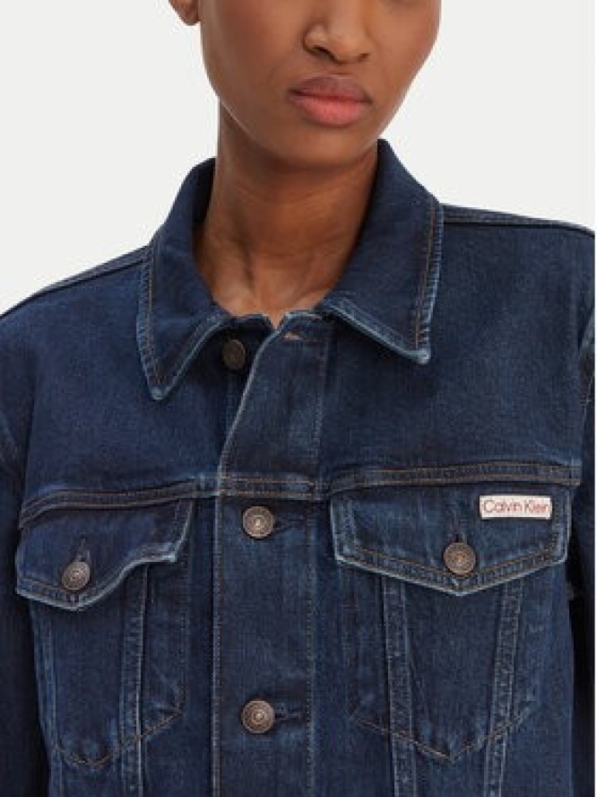 Calvin Klein Jeans Kurtka jeansowa Classic LV047E903G Granatowy Regular Fit