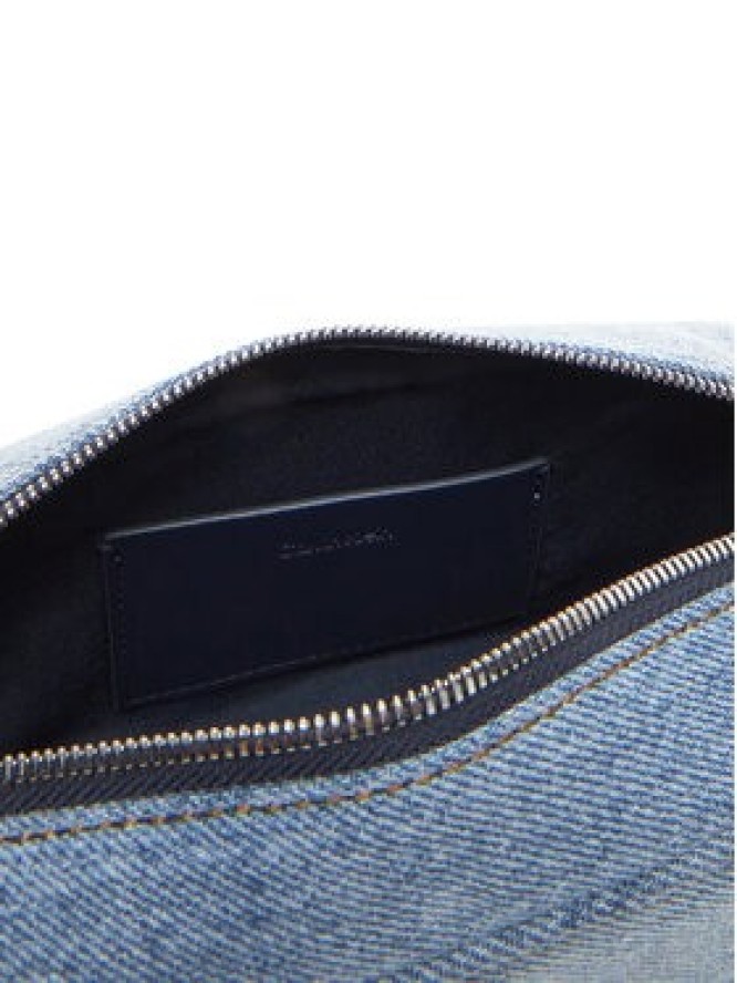 Calvin Klein Torebka Denim Ew Double Zip Camera Bag LV04F3226G Błękitny