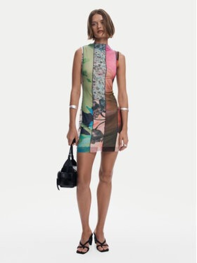 Desigual Sukienka codzienna St. Johns 25SWVK01 Kolorowy Slim Fit