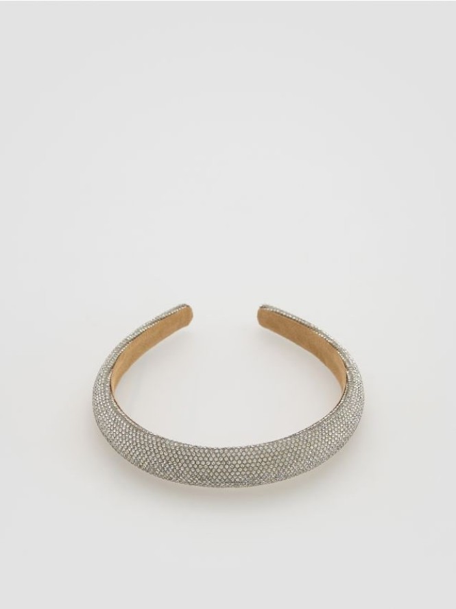 Opaska na głowę - srebrny