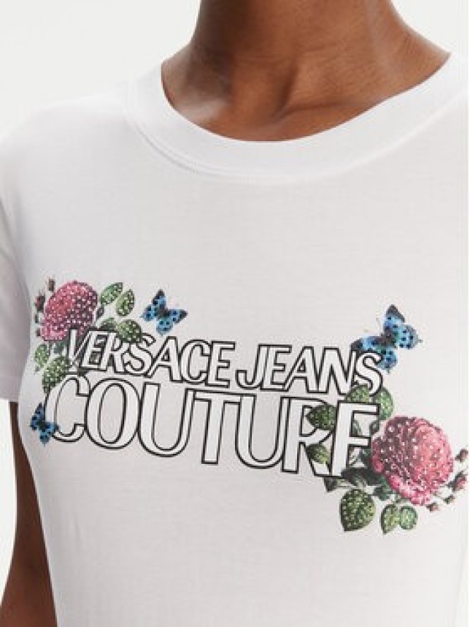 Versace Jeans Couture T-Shirt 79HAHB00 CJB01 Biały Regular Fit