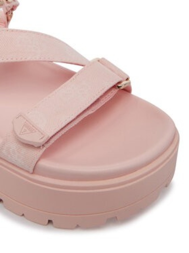 Guess Sandały FLJFTT DEN03 Różowy jasny