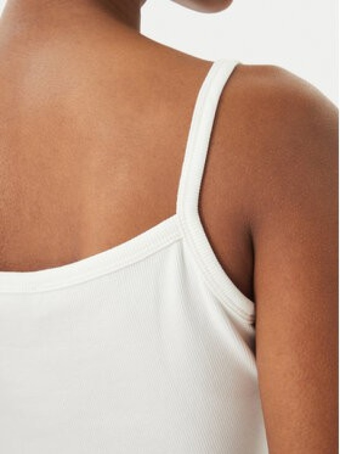 Calvin Klein Jeans Top LV047F221G Biały Slim Fit