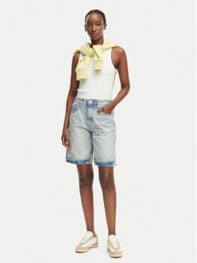 Tommy Jeans Bermudy Mia DW0DW22686 Niebieski Relaxed Fit