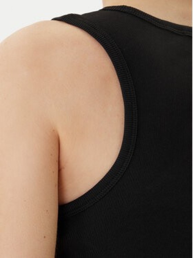 Calvin Klein Jeans Sukienka codzienna Monologo Baby LV047F242G Czarny Slim Fit