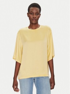 ViCOLO Bluzka TD0013 Żółty Relaxed Fit
