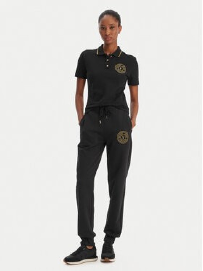 Versace Jeans Couture Spodnie dresowe 80HAAT02 CF01T Czarny Regular Fit