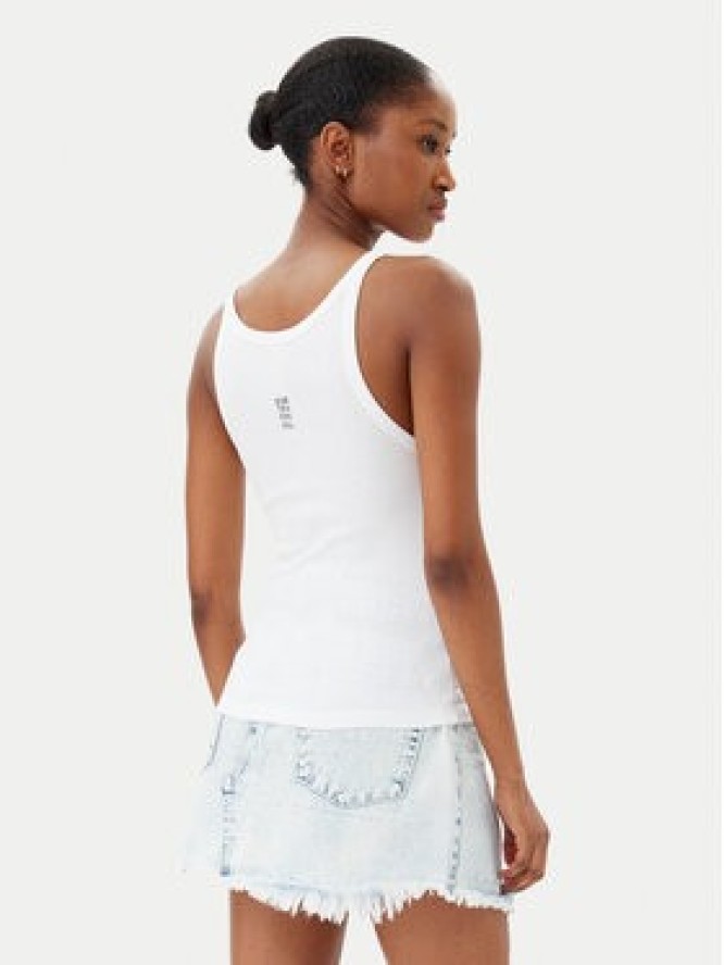 One Teaspoon Top Fine 26605 Biały Slim Fit