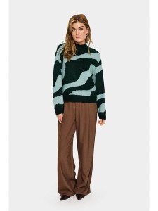 SAINT TROPEZ Sweter w kolorze zielonym rozmiar: XXL