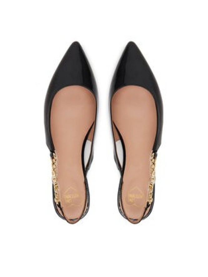 LOVE MOSCHINO Baleriny JA11041G0MIH0000 Czarny