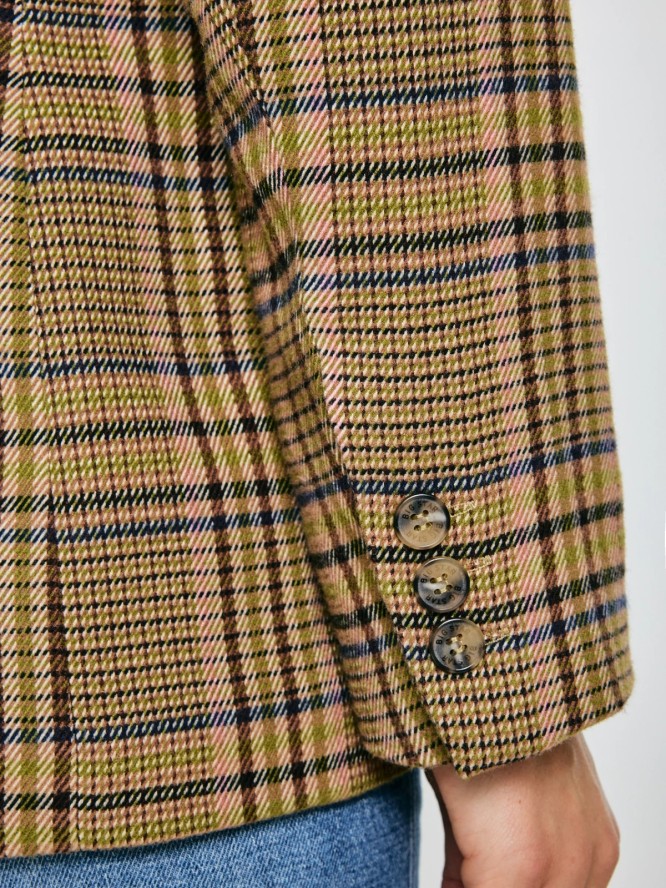 Marynarka damska w kratę Galani 601