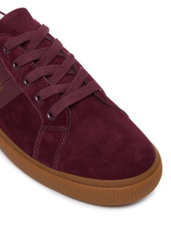 LAUREN RALPH LAUREN Sneakersy Janson II 802868344010 Bordowy