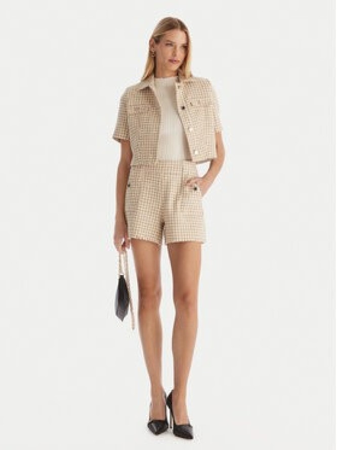 Morgan Szorty materiałowe 252-SHAV.F Beżowy Regular Fit