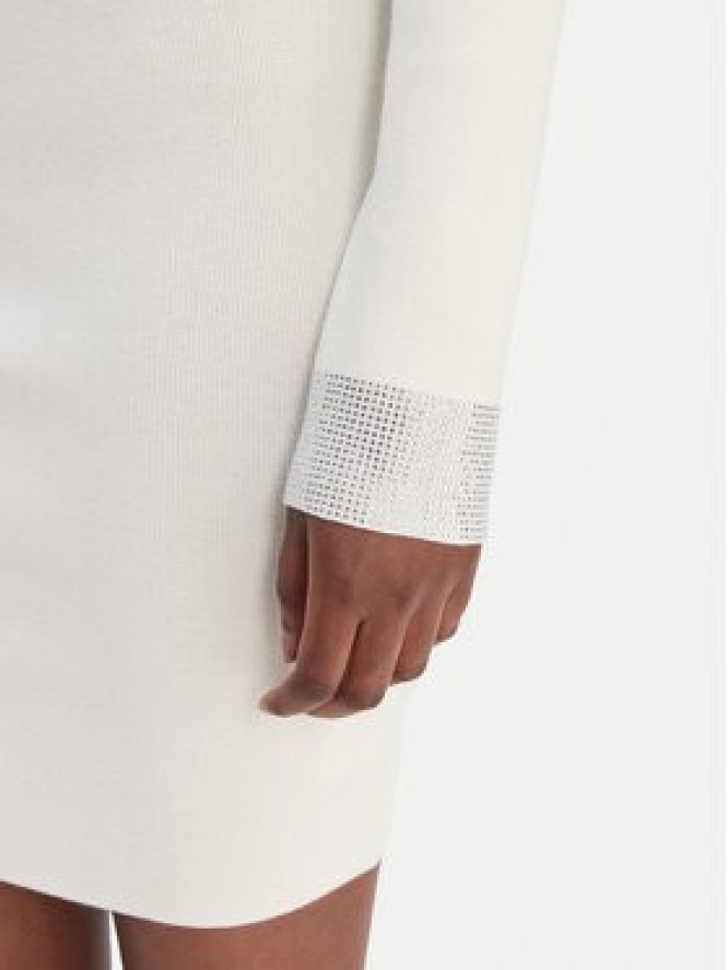 Guess Jeans Sukienka dzianinowa W6RK61 Z4842 Biały Regular Fit