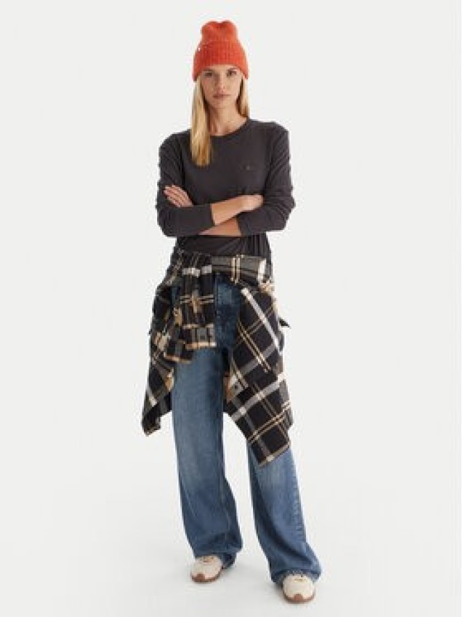 Quiksilver Bluzka Essential LS TEE EQWZT03199 Szary Regular Fit