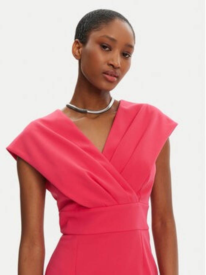 Rinascimento Sukienka koktajlowa CFC0122760003 Różowy Regular Fit