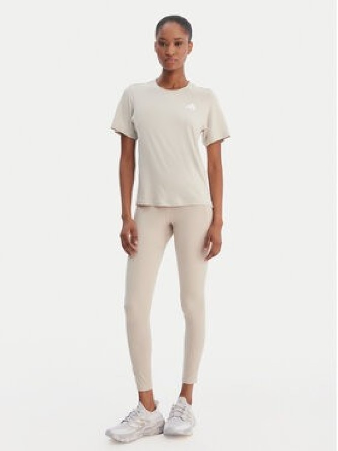 adidas Koszulka techniczna Train Essentials 3-Stripes Workout JD6530 Beżowy Regular Fit