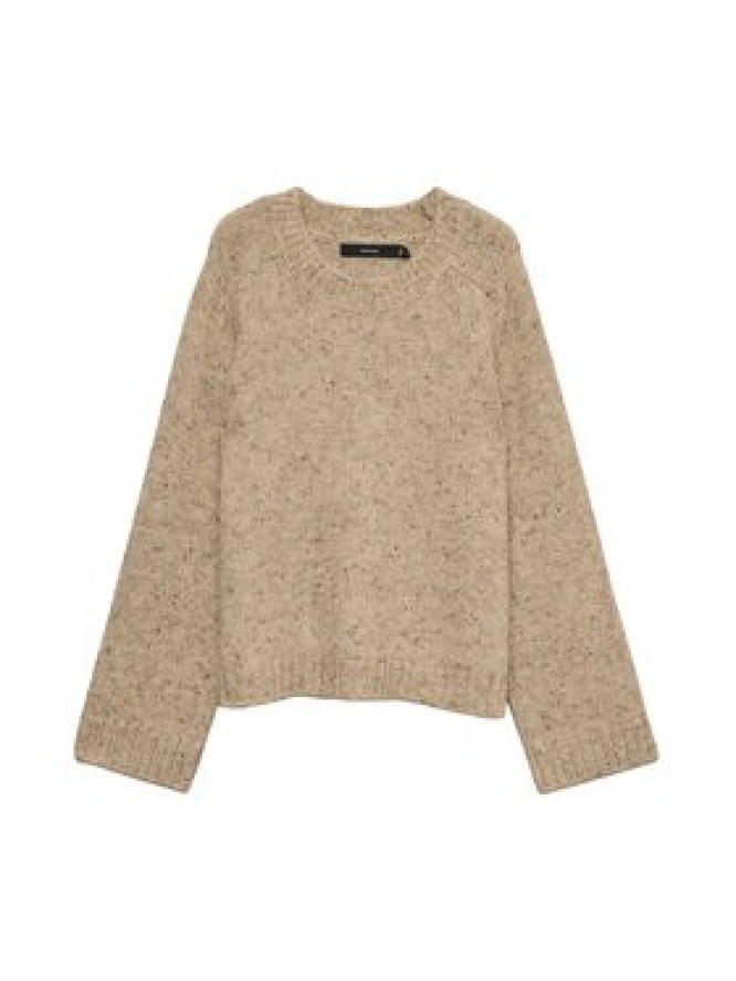 Vero Moda Sweter Ingrid 10331365 Beżowy Regular Fit