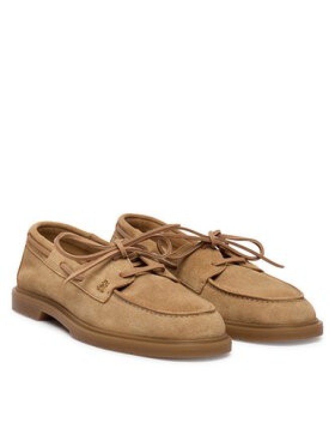 Tommy Hilfiger Półbuty Light Suede Boat Shoe FW0FW09337 Brązowy