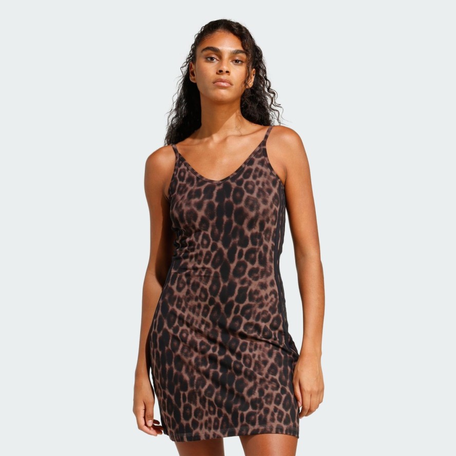 Sukienka mini Seasonal Essentials Leopard Print z 3 paskami