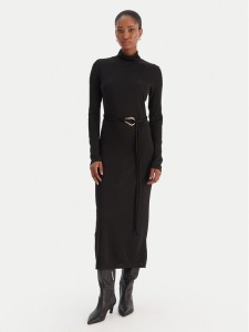 Vero Moda Sukienka dzianinowa Louisa 10336207 Czarny Loose Fit