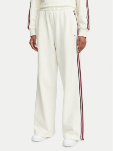Tommy Hilfiger Spodnie dresowe UW0UW06628 Kremowy Wide Leg