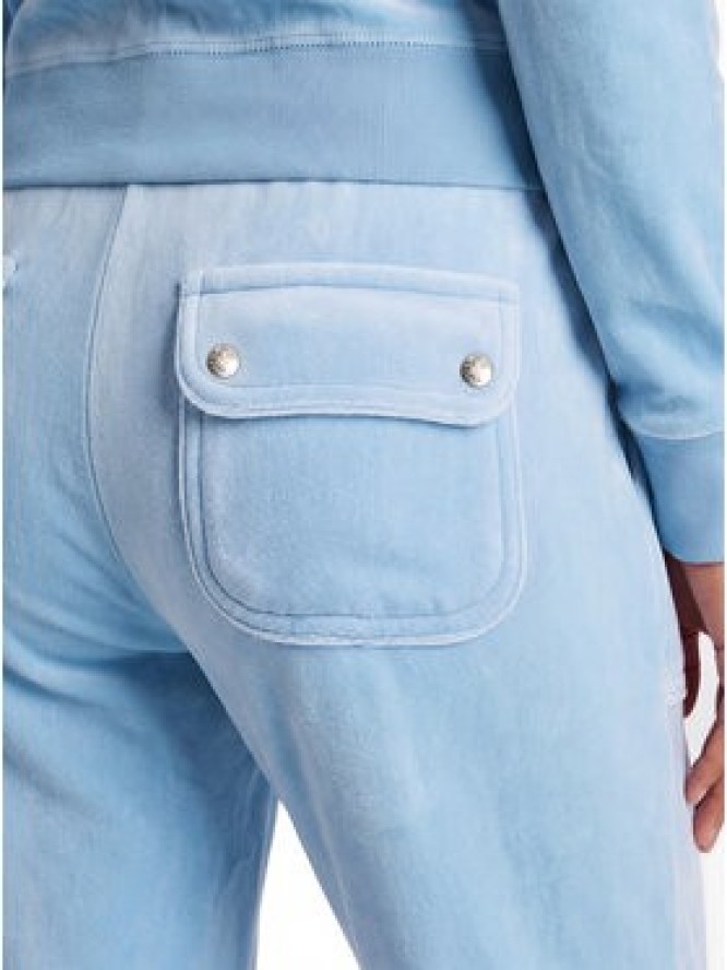 Juicy Couture Spodnie dresowe Layla JCSEBJ001 Błękitny Flared Leg