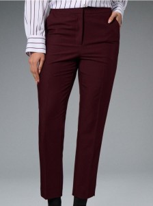 Spodnie cygaretki - bordowy