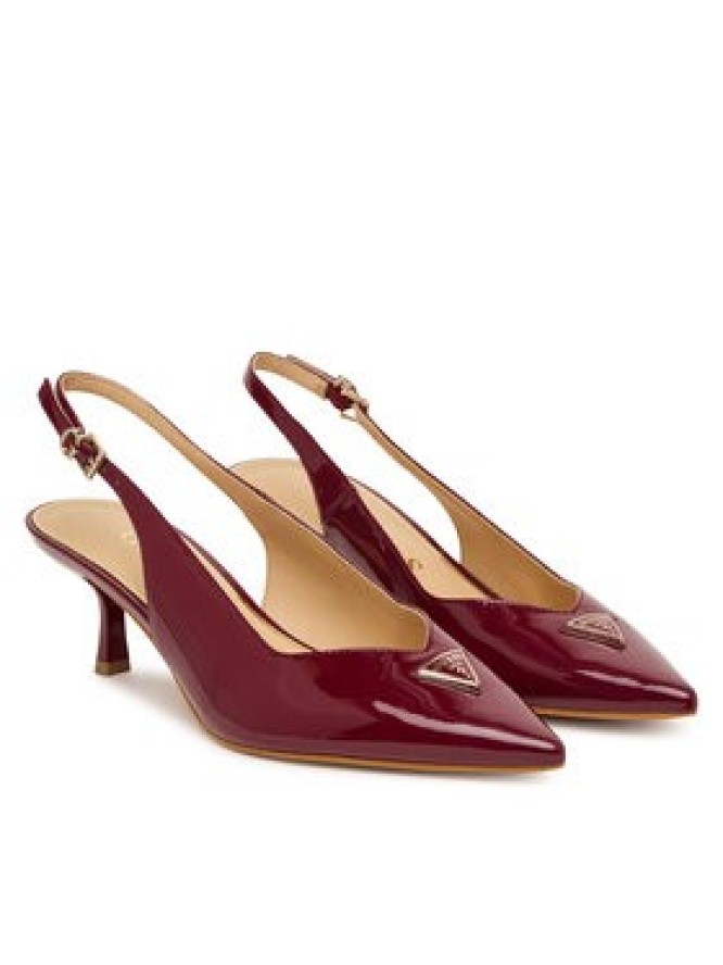 Guess Czółenka FLTYNN PAF05 Bordowy