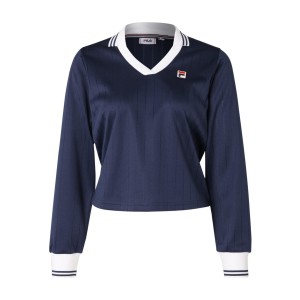 Damska koszulka polo z długim rękawem Fila Lawe