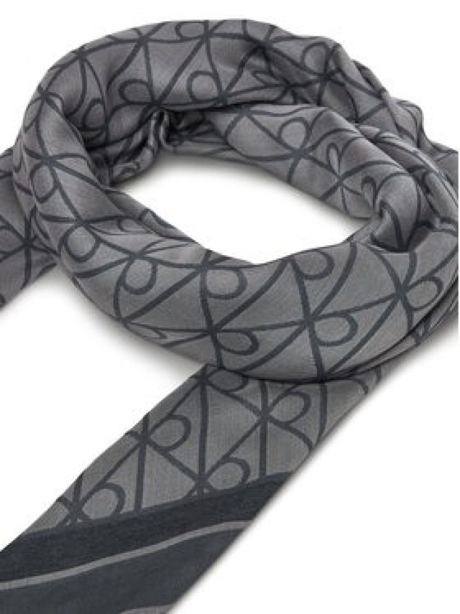 Calvin Klein Chusta Emblem Aop Jacquard Square Scarf LV04F8080G Czarny