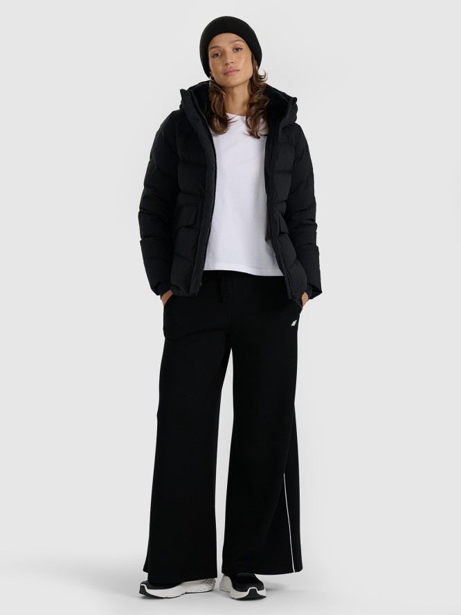 4F Kurtka puchowa z wypełnieniem naturalnym damska - czarna M