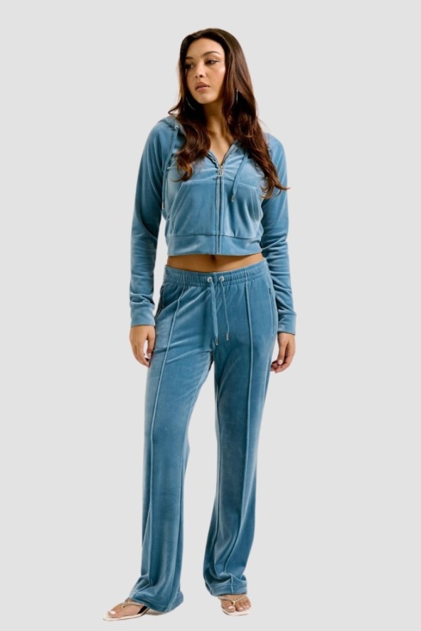 JUICY COUTURE Niebieskie damskie spodnie dresowe Tina Trackpants, Rozmiar XS
